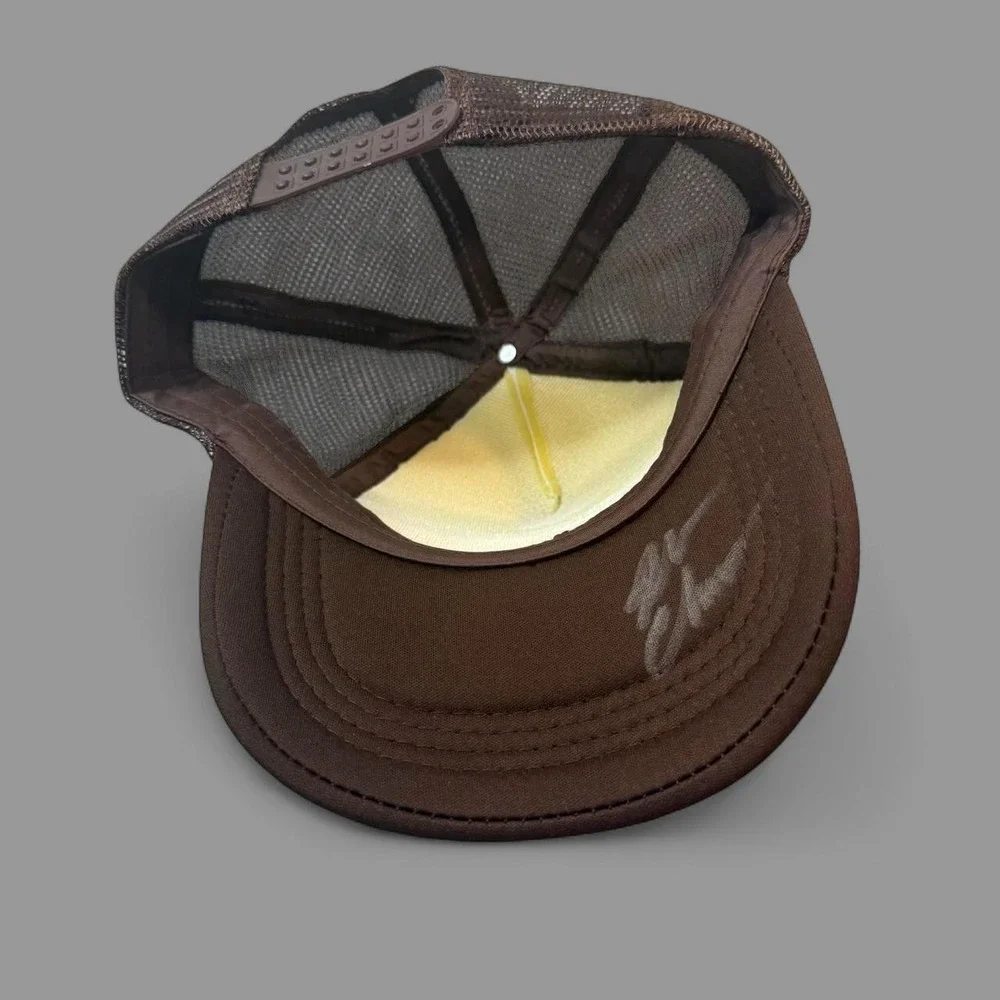 Boogie Nights Vintage Trucker Hat Brown Mesh Snapback Graphic Cap OSFM